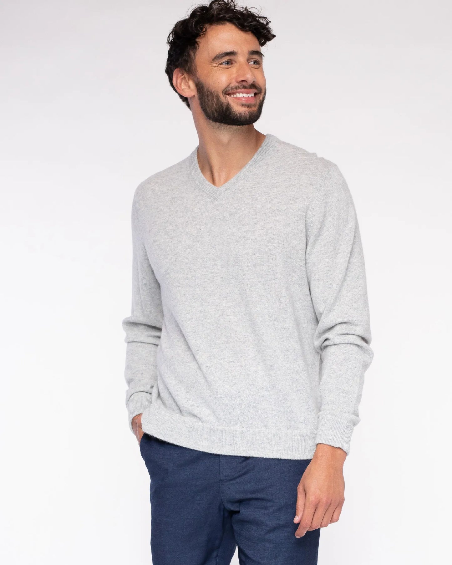 Classic V-Neck Cashmere Sweater